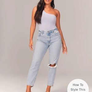 Abercrombie & Fitch Curve Love The Mom Jean High Rise 8R/29 NWOT